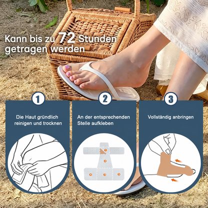 🏅 Natravor® Patch botanique confort pour hallux valgus 👠 Soin des pieds flexible + formule de confort d’inspiration végétale