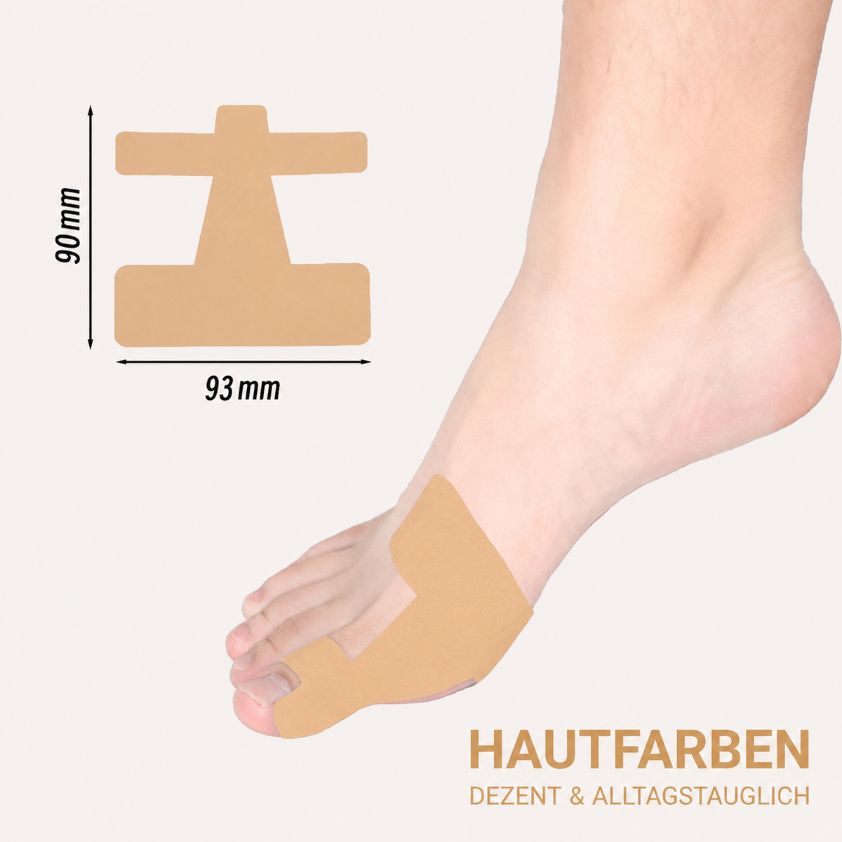 🏅 Natravor® Patch botanique confort pour hallux valgus 👠 Soin des pieds flexible + formule de confort d’inspiration végétale