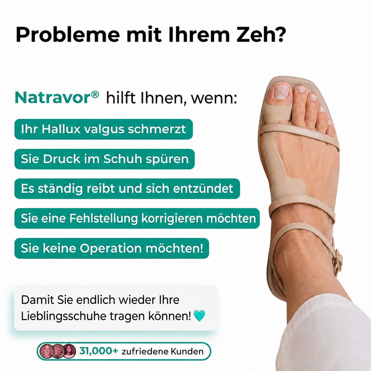 🏅 Natravor® Patch botanique confort pour hallux valgus 👠 Soin des pieds flexible + formule de confort d’inspiration végétale