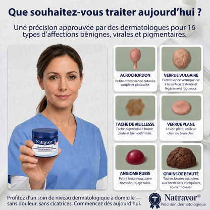 Natravor® 🪴 Crème Éliminatrice de Verrues et Taches Cutanées – 7 Jours (Formule Zéro Douleur, Zéro Cicatrice) 🪴
